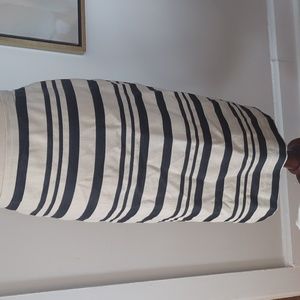 J.Crew Horizontal Stripe Pencil Skirt Size 10